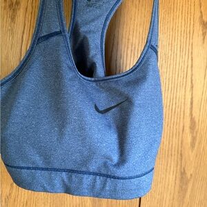 Nike Women's Heathered Blue Sports Bra